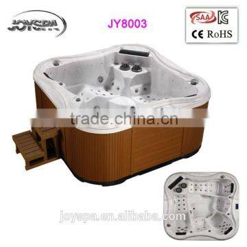 5 Persons cheap balboa music system rectangular freestanding Acrylic whirlpool massage outdoor hot tub spa tub