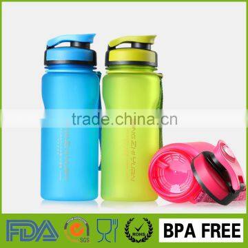 600ml cheap antibacterial fashionable plastic travel water bottle