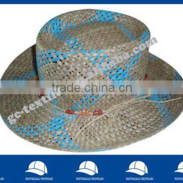 fashion straw hat with stripe