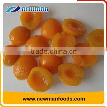 Custom various size light syrup canned apricot with high quality