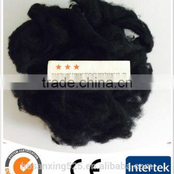 DYED BLACK SHEEP WOOL 21.5MIC, WHITE COLOR, 30-40MM