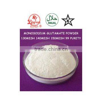 white color shiny crystal monosodium glutamate product used for flavoring