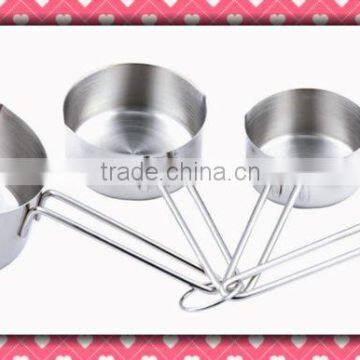 4 pcs set 60ml 80ml 125ml 250ml stainless steel measuring cup