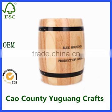 OEM customized oak wooden coffee barrels