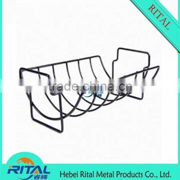 NEW Rib Rack Non Stick Outdoor Grilling Barbecue Grill Ribs Smoker Oven BBQ Tool