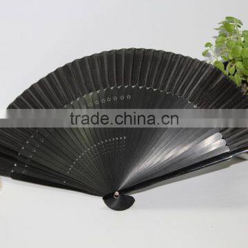 Folding Japenese real silk bamboo fan printed by customer