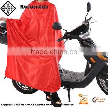 Oxford unisex fashion thickening hooded rain poncho with brim motorcycle rain poncho