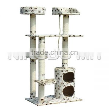 Cat Climbing Tree, Cat Tree with Plush and Sisal Material