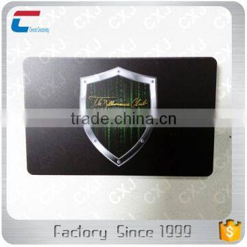 Safe credit card/ identity protecting card for blocking the RIFD the signal