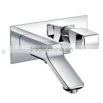 New design single lever concealed brass wall basin mixer