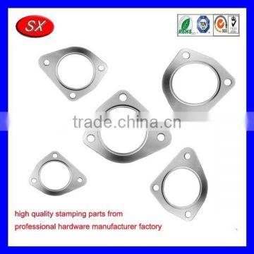 OEM 3 bolts gaskets carbon steel nickel plating gasket automotive cover part