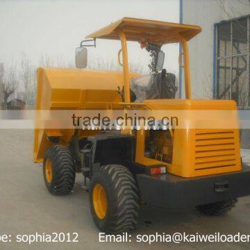 High tire 4WD ZL-15F mini dumper loader Euro III with pallet fork
