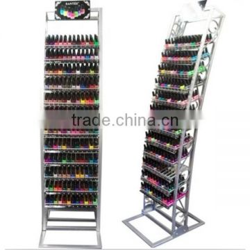 multilayer floor-standing metal nail polish display rack