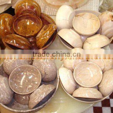 TEAKWOOD BLACK ZEBRA MARBLE BOWLS photo-5