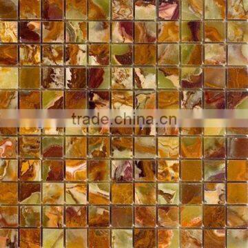 BEAUTIFULL CUSTOM MADE MULTI GREEN ONYX MOSAIC TILES COLLECTIONS