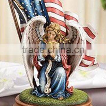 Frag decorate resin angel sculpture