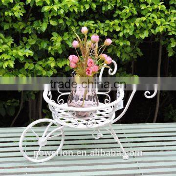Antique Grey Metal Courtyard Flower Pots photo-4