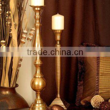 Decorative Home Decor Silver Pillar Candle Holder photo-2