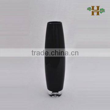 40cm height shell shaped colored glass vase, handmade glassware for wedding decoration