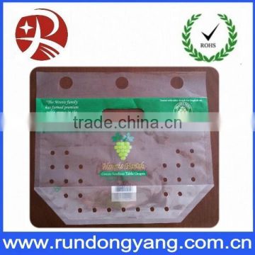 clear transparent plastic fruit packaging bag for grape