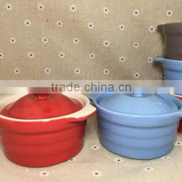 Stocked Industrial Ceramic Soup Pot Milk Pot Dessert Bowl