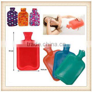 Hot Water Bottle 2LTR PRIMA Large Rubber Warmer Fleece Cover & Quality Bottles