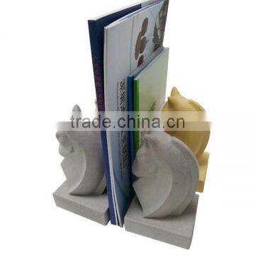 Home Deco Colorful Animal Style Horse Head Book Stand Modern Concrete Bookends photo-2