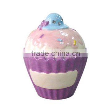 Ceramic Cake Coin Bank