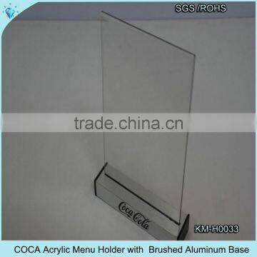 Acrylic Hot Bend Desk Menu Holder photo-3