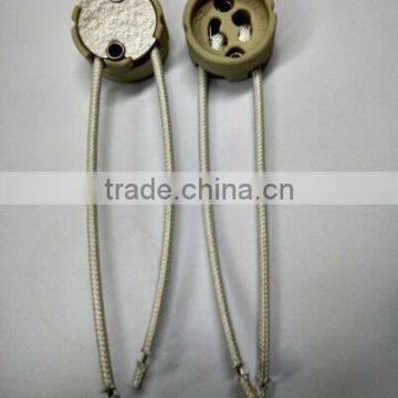 Hot Selling GU10 Porcelain Halogen Lampholder With Cable photo-2