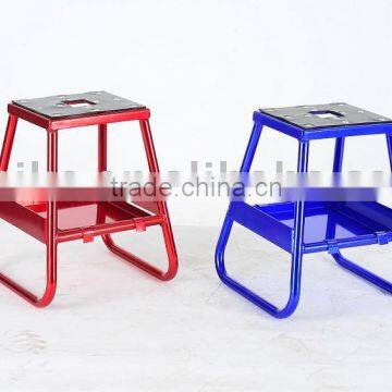 Aluminum motorcycle maintenance stool