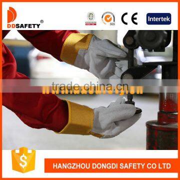 DDSAFETY 2017 Wholesale Cow Split Leather Work Glove Safety Gloves