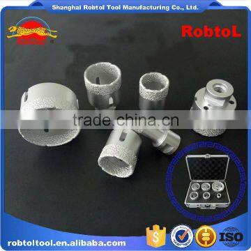 M14 Vacuum Brazed Diamond Core Drill Bits Set Kit Dry Wet Grinder Hole Saw Boring Granite Marble Ceramic Tile Porcelain Stone photo-4
