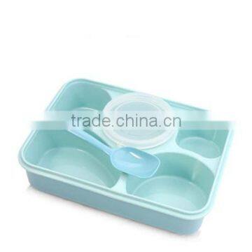 Best Selling High Quality Lovely Pupil Separated Plastic Microwave Oven Kids Lunch Box photo-5