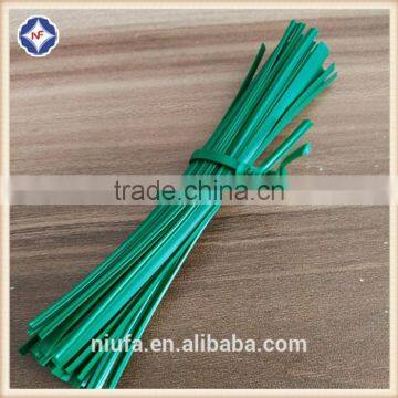 10cm Green Plastic Coated Single Wire Twist Tie For Garden photo-5