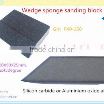 Wedge Silicon Carbide or Aluminium Oxide Abrasive Sponge Sanding Block photo-2