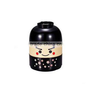 Japanese Kokeshi Bento Lunch Box Samurai Geisha Kids Lunch photo-2