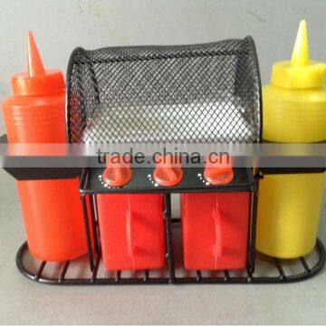 6pcs grill chicken plastic BBQ condiment set