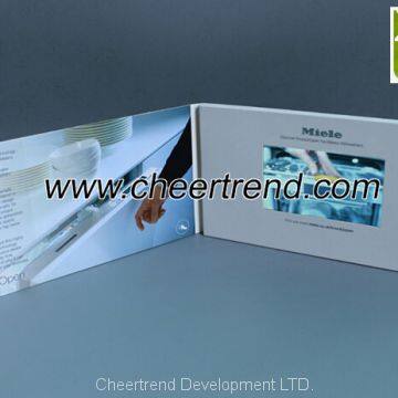 Commercial colorfull design 4.3'' video brochure/ video book/ tft lcd video card