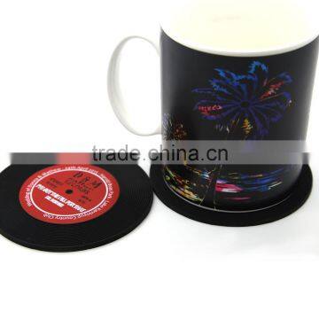 Hot Selling Custom Round Shaped Cup Silicone Coaster for Sale photo-5