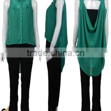 2013 new design for elegant chiffon blouses