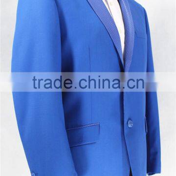 2015 New Tuxedo Slim Fit Suit for Man-fine Silk&polyester Kint Fabric for Collar photo-3