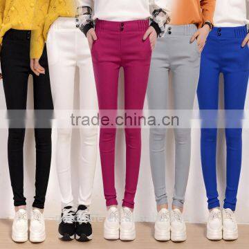 Wholesale Women Sexy Candy Color Pencil Pants/Casual pants/Skinny Pants With Cotton Summer Trousers Fit Lady jeans