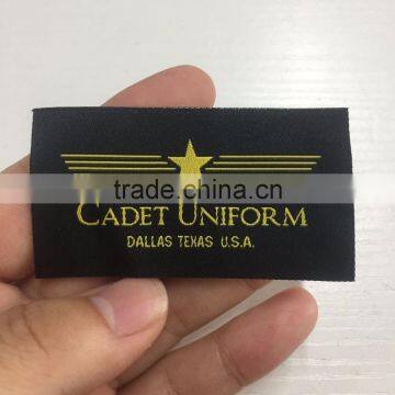 2017 Custom High Density Damask Woven Labels for Garments