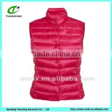 nylon down padded gilet