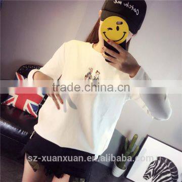 Hot Women Embroidery Pattern Your Own Design Cartoon Sweater