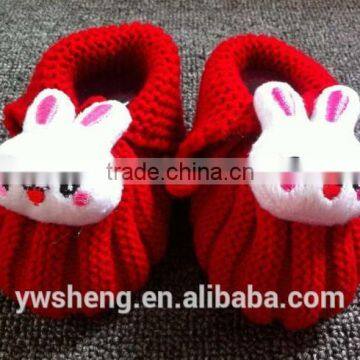 Hotselling fashion comfortable infant handcrafted newborn baby knitted footwear shoes