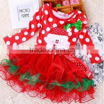 2015 New Arrival Puffy dress girls western christmas girls puffy dresses for kids