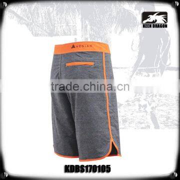 4 Way Stretch Solid Piping Heather Board Shorts for Men photo-5