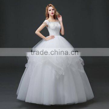 MGOO Customized Made High Quality Vintage Church Wedding Dress Romantic Bridal Speical Day New Models photo-3